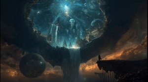 Inverted Cities in a Space Bubble 🌌 2-Hour Bioluminescent Ambience ｜ Waterfalls to Nowhere ｜ Sci-Fi