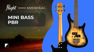 Уменьшенная бас-гитара Flight Mini Bass PBR