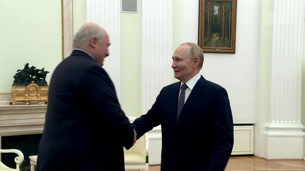 Владимир Путин принял в Кремле Александра Лукашенко