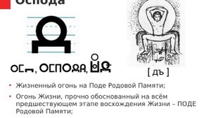 Буква ОсПода: Родовой Огонь. Жизнь на прочном основании.