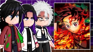 Реакция Столпов на Танджиро / 1 часть / Персонажи КРД / Гача реакция / Demon Slayer
