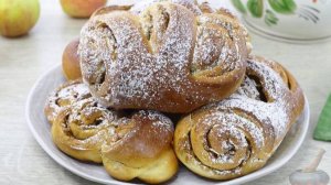 Плюшки-завитушки. СДОБНЫЕ БУЛОЧКИ С ЯБЛОКАМИ