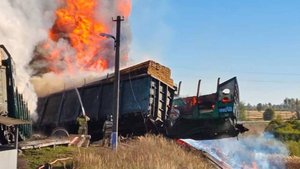 Прокуратура начала проверку после возгорания ж/д вагонов в Смоленской области