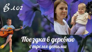 Влог. Едем в деревню с тремя детьми