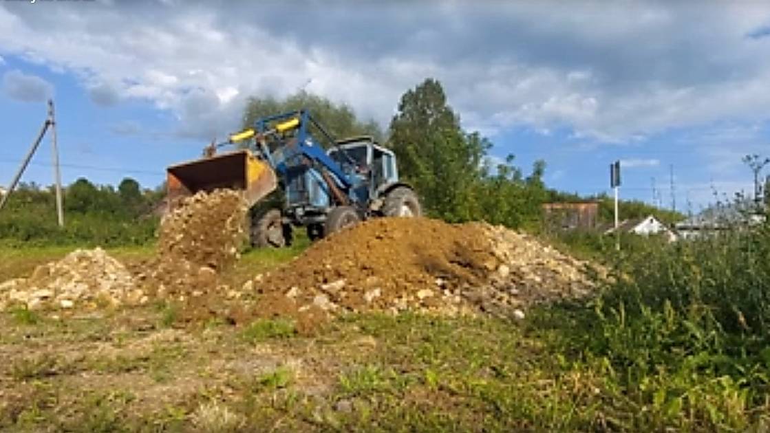 Разравниваю опоку на МТЗ-82