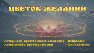 Цветок желаний. Трогательная сказка о потерях и семье. Автор песни Юлия (ArtFox)