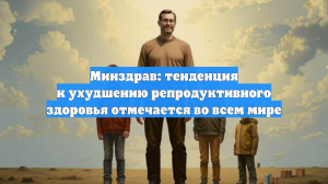 Минздрав: тенденция к ухудшению репродуктивного здоровья отмечается во всем мире
