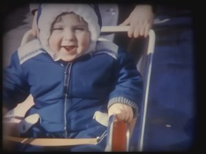 10. 1973 - Зеленоград - Весна - Егор в коляске