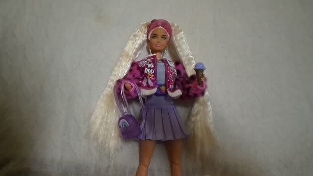 Обзор на Барби Экстра блондинка с хвостиками №8