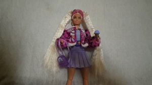 Обзор на Барби Экстра блондинка с хвостиками №8