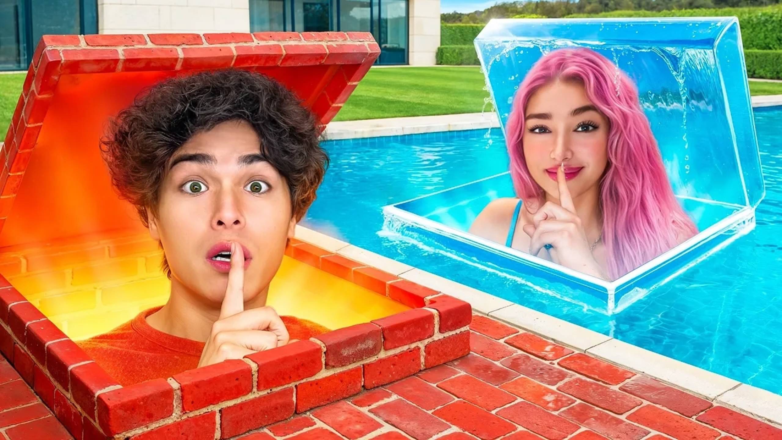 Я построил 5 СЕКРЕТНЫХ комнат в ОДНОМ ЦВЕТЕ! смотреть онлайн