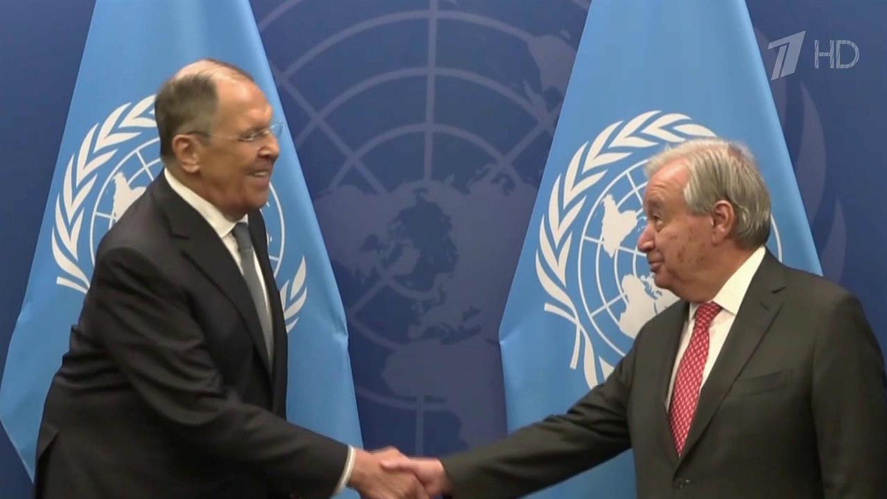 Сергей Лавров и генсек ООН Антониу Гутерриш обсудили украинский и ближневосточный конфликты