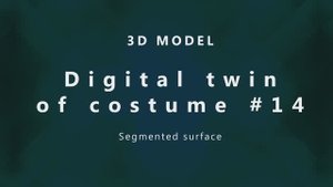Digital twin of costume #14 – Segmented surface