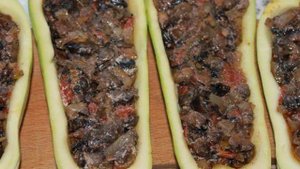 Кабачки с грибами