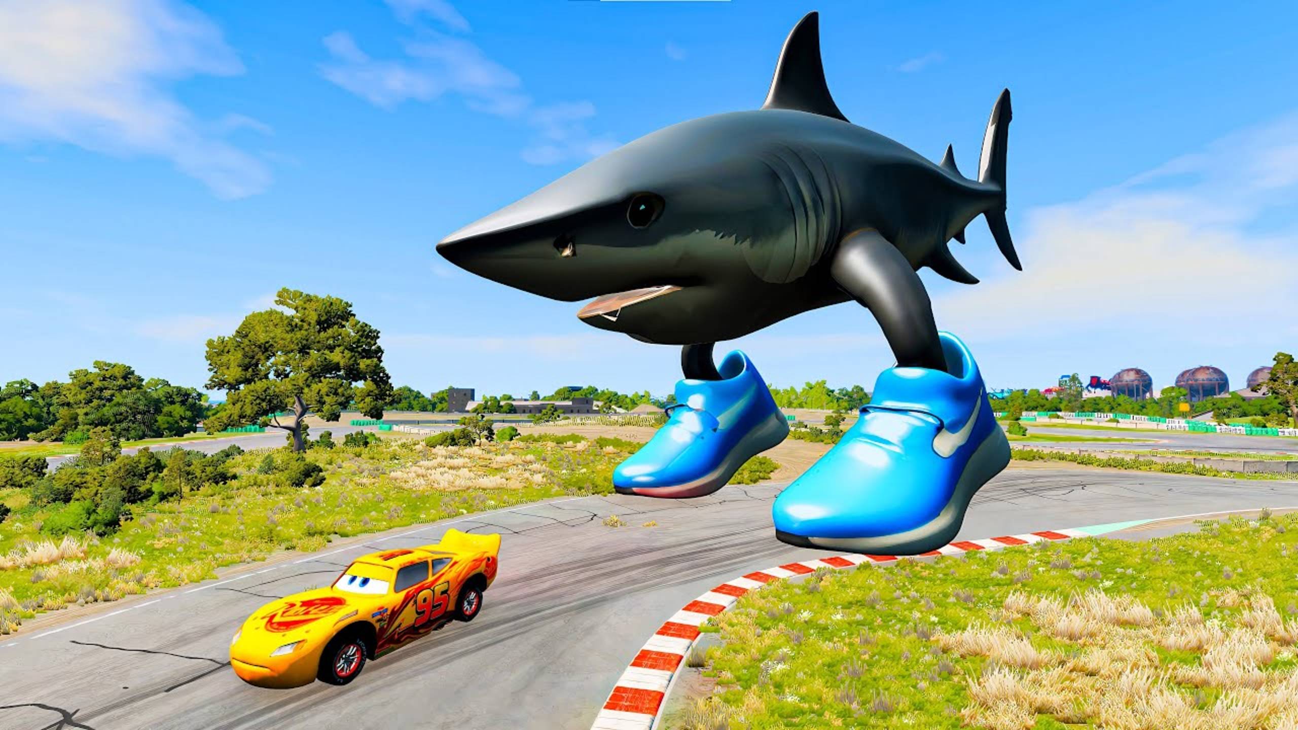 Брейнрот и Молния Маквин атакует | Итальянские  мемы - Акула| Мультики про машинки смотреть онлайн