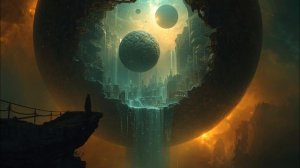 Upside-Down Cities in a Cosmic Egg 🪐 2-Hour Dreamscape ｜ Waterfalls Defying Gravity ｜ Nebula Core