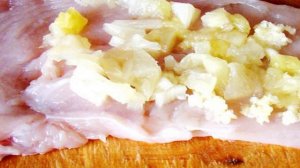 Куриный рулет с ананасом
