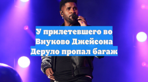 У прилетевшего во Внуково Джейсона Деруло пропал багаж