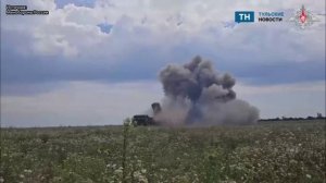 Тульская РСЗО «Ураган» устранила опорный пункт ВСУ на Красноармейском направлении