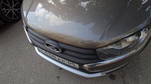 Защитил зону риска на новенькой Гранте 2025 года, обклеил плёнкой своими руками. И, кстати, чуть не