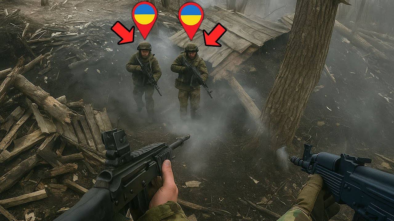 Застали врасплох чубатых, кадры штурма с пленением ВСУшников смотреть онлайн