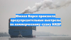 Южная Корея произвела предупредительные выстрелы по коммерческому судну КНДР