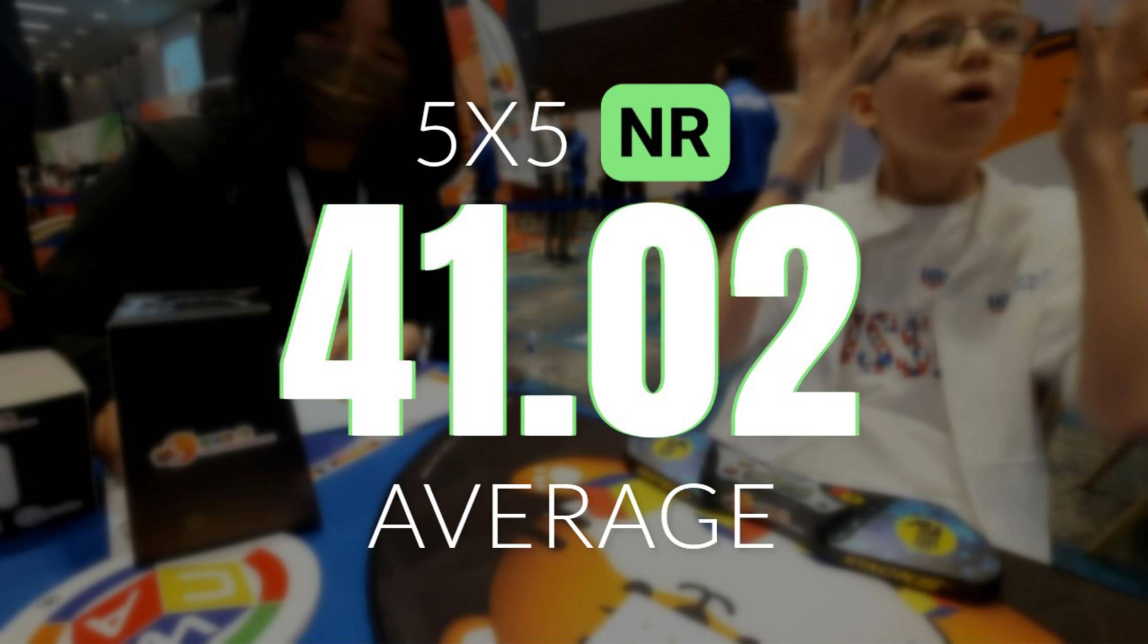 NR [41.02] 5x5 Average |WR7/ER3| // Rubik's WCA Asian Championship 2024