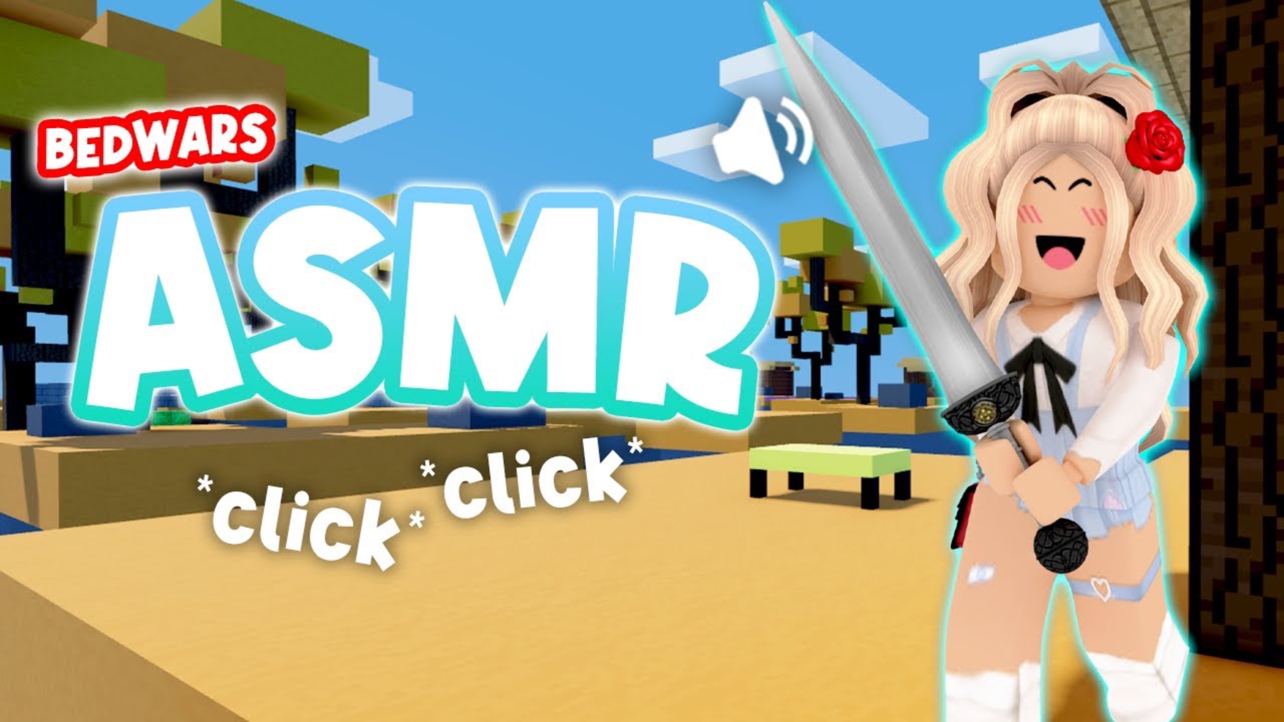 ROBLOX Bedwars, но это КЛАВИАТУРНЫЙ АСМР... Асмр Роблокс клик релакс