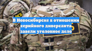 В Новосибирске в отношении серийного диверсанта завели уголовное дело
