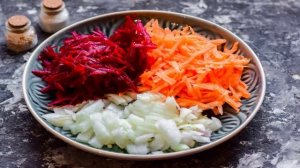 Классический борщ с чесноком