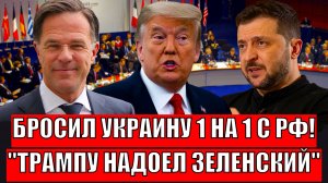 Трампу надоел Зеленский! Бросил Украину 1 на 1 с Путиным// НАТО не спасет Незалежную!