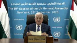 Speech by Mahmoud Abbas of Palestine at the 80th session of the UN General Assembly (via video link)