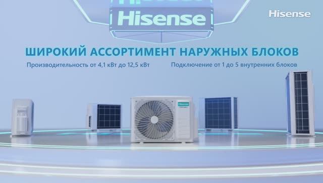 Мульти сплит-системы серии Hisense FREE Match DC Inverter мульти-сплит-системы Хайсенс смотреть онлайн