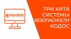 Три кита системы безопасности КОДОС