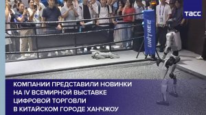 Новинки на IV Всемирной выставке цифровой торговли в китайском городе Ханчжоу