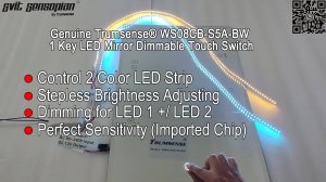 Trumsense WS08CB-S5A-BW dimming LED mirror touch switch 01