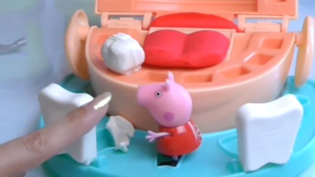Свинка Пеппа Мультик с игрушками Пластилин Плей До Мистер Зубастик Peppa Pig #peppapig #свинкаПеппа