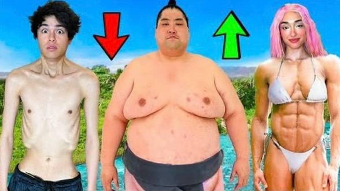 Кто НАБЕРЕТ или СБРОСИТ больше всего веса за 100 часов! смотреть онлайн
