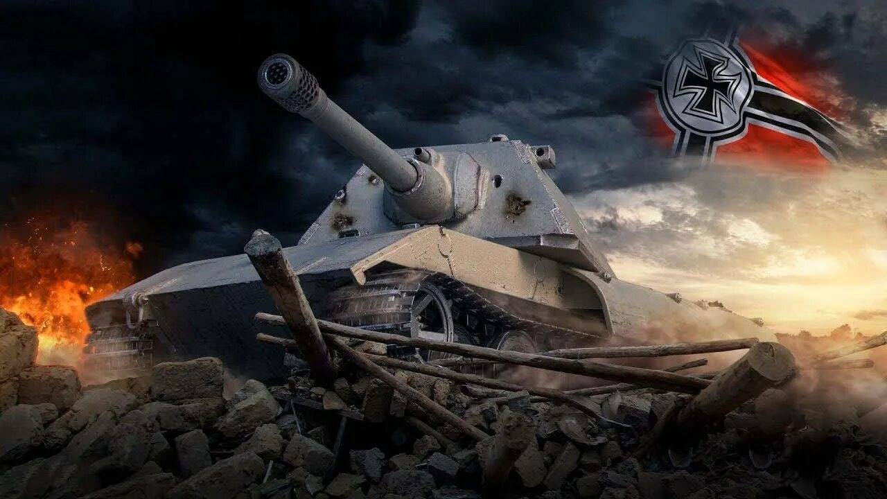 Мир танков. Натиск. Бой на Е-100. В конце жандарма не мог пробить)))