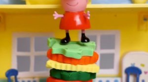 Свинка Пеппа Мультик с игрушками Самый большой гамбургер из Плей До Peppa Pig Play Doh #свинкапеппа