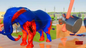 Длинная горка с 3D-животными (2)