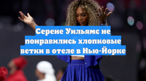 Серене Уильямс не понравились хлопковые ветки в отеле в Нью-Йорке
