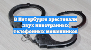 В Петербурге арестовали двух иностранных телефонных мошенников