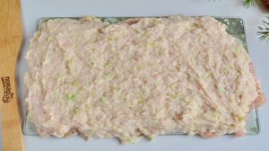 Куриный рулет в гранатовом желе