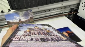 Печать на УФ принтере на пластике 3Д принтера с объемным изображением с перепадом высоты