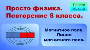 Повторение 8 класса. Физика. Магнитное поле. Магнитные линии.