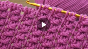 Узор крючком в тунисской технике вязания 🙂 #тунисскоевязание #всевжизнисвязано #вязаниекрючком