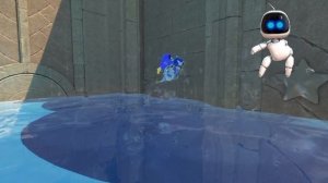 Робот Астробот в подводном мире. Astro Bot под водой. PlayStation 5 (PS5).