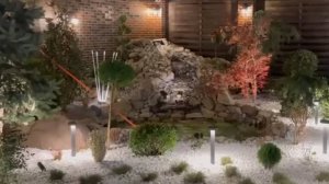 Природный водопад для сада | Благоустройство под ключ