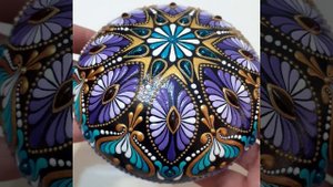 Точечная и текстурная роспись шкатулки